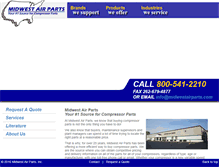 Tablet Screenshot of midwestairparts.com